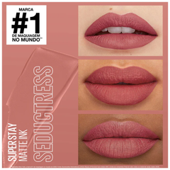 Labial Maybelline Super Stay Matte Ink tono 65 Seductress 5mL