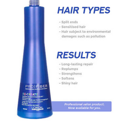 Re-Create Shampoo de L'Oréal Professionnel Pro Fiber 250mL