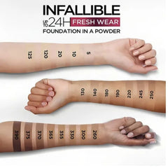 Polvo Compacto L'Oréal Paris Infallible 24H Fresh Wear en el tono 140 Golden Beige 9g