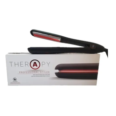 Plancha Professional Therapy Styler Negra Con Infrarojo
