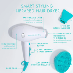 Secador Moroccanoil Smart Styling Infrarojo + Difusor