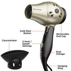 Secador Revlon Viajero Retractil