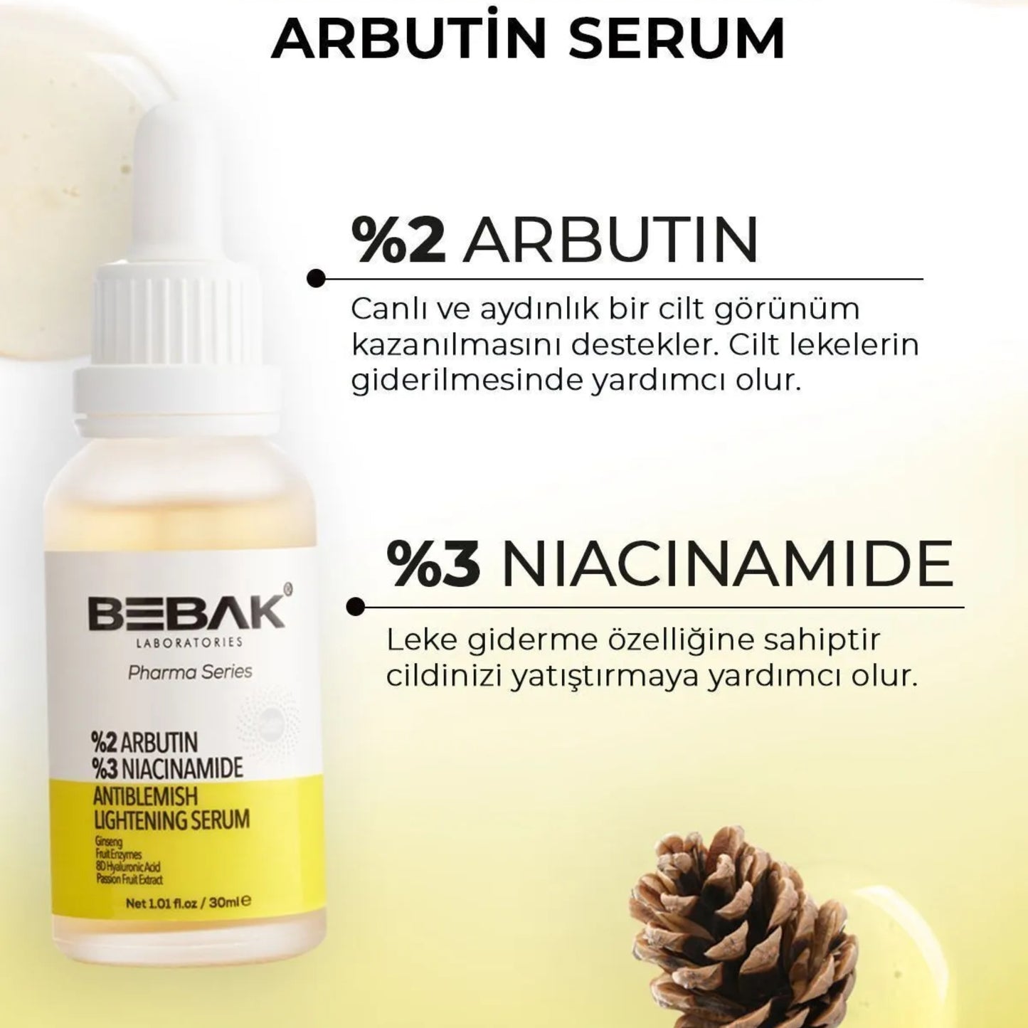 Sérum Facial Bebak Antiblemish Lightehing Pharma Series 30ml