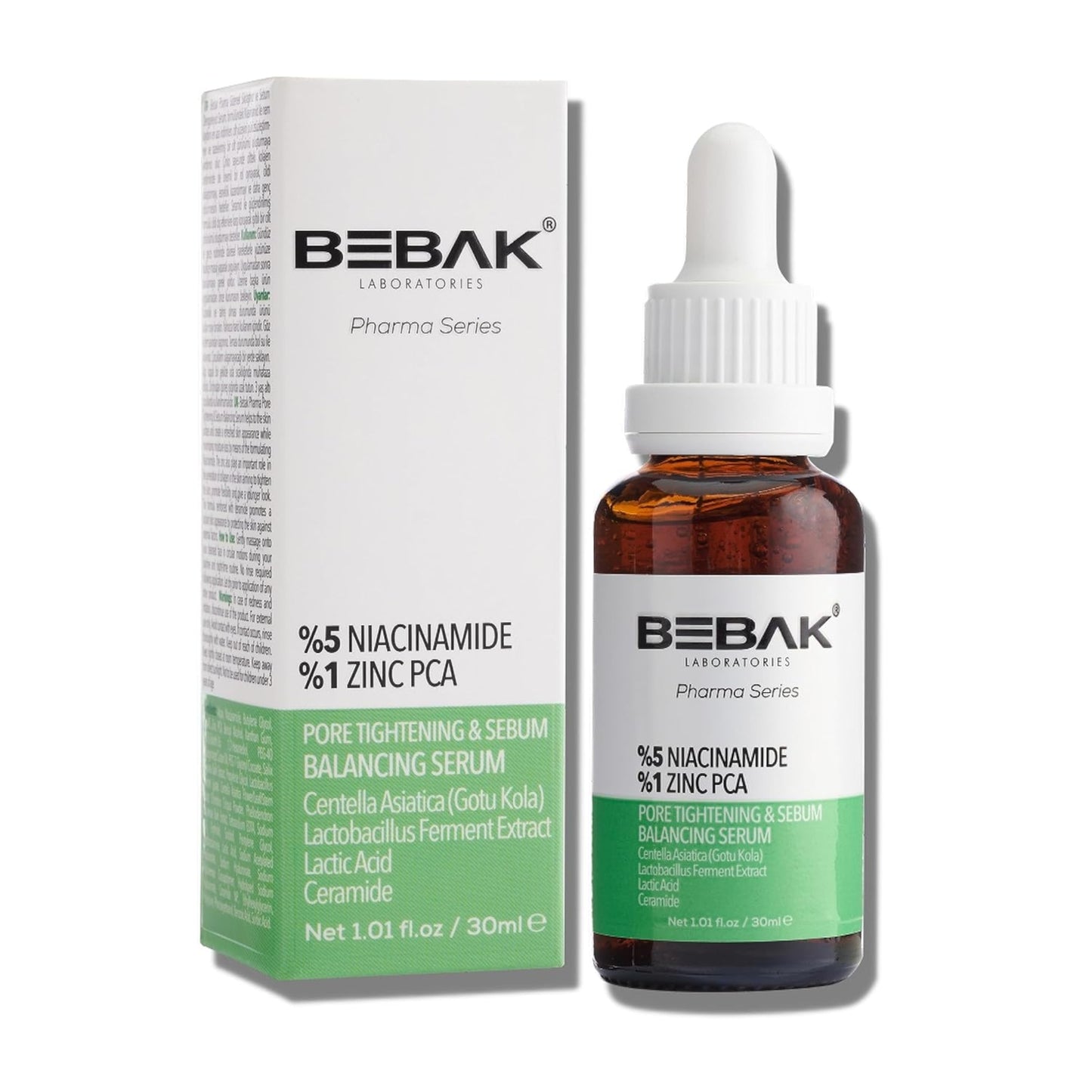 Sérum Facial Bebak Balancing Pharma Series Pore Tightening & Sebum 30ml