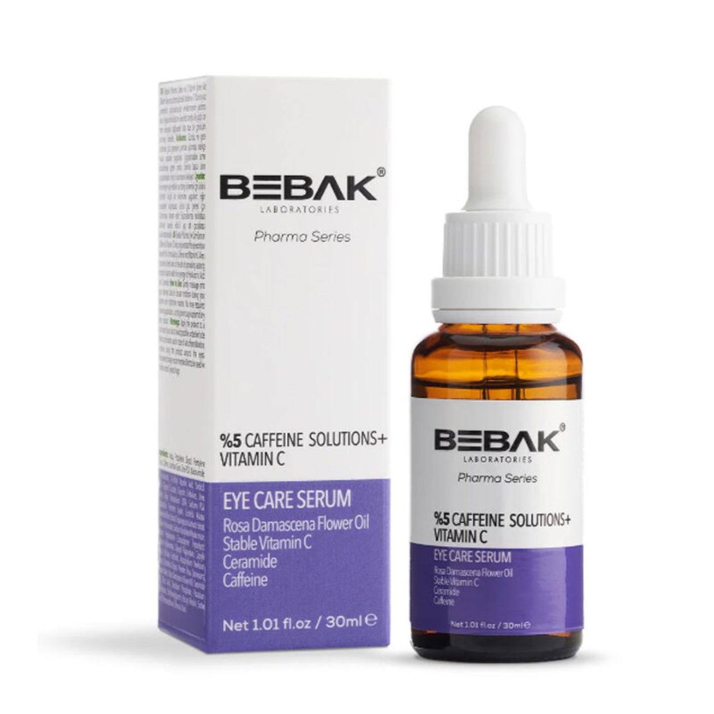 Sérum Facial Bebak Eye Care Pharma Series Cafeína y Vitamina C 30ml