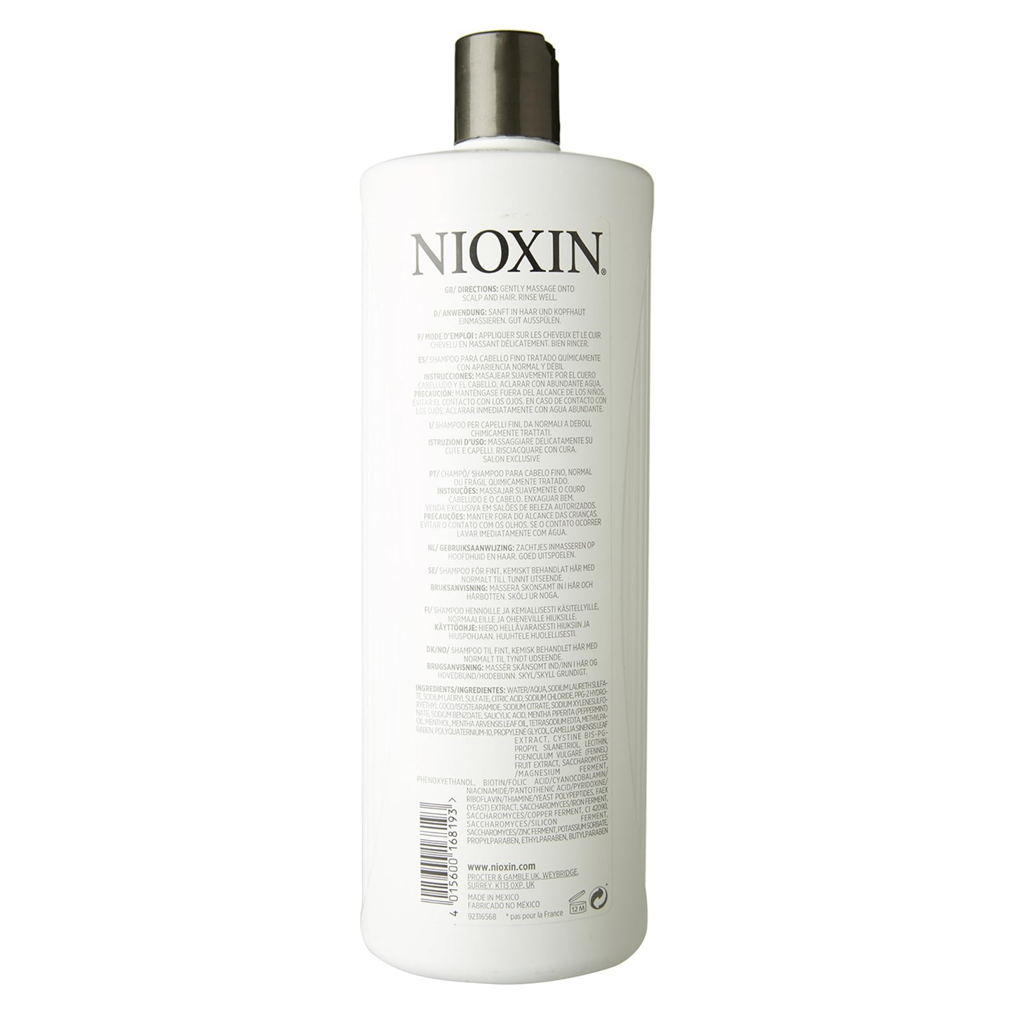 Shampoo Limpiador Nioxin #3 1 L