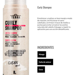 Shampo Lendan Terra Curly Vegan 300mL