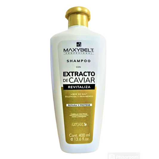 Shampoo Maxybelt Extracto Caviar 400ml