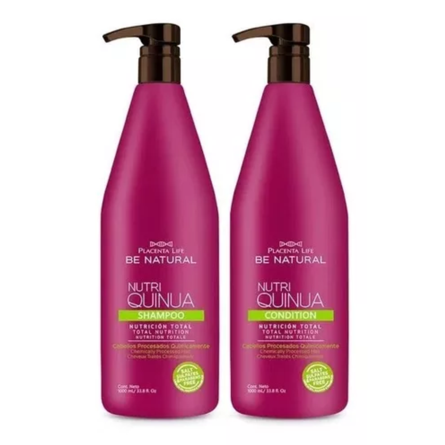 Shampoo  +  Acondicionador Placenta Life Quinua 1 L