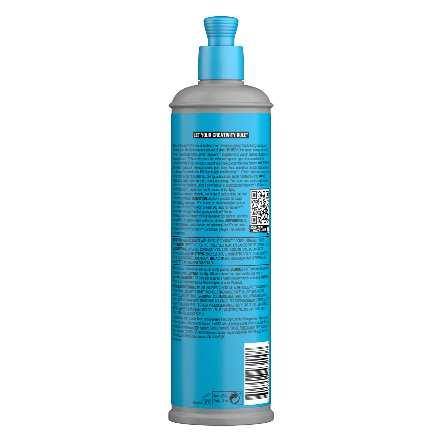 Shampoo Tigi Recovery Moisture 400ml