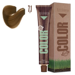 Tinte Salerm Biokera 7.1 Rubio Ceniza 70ml