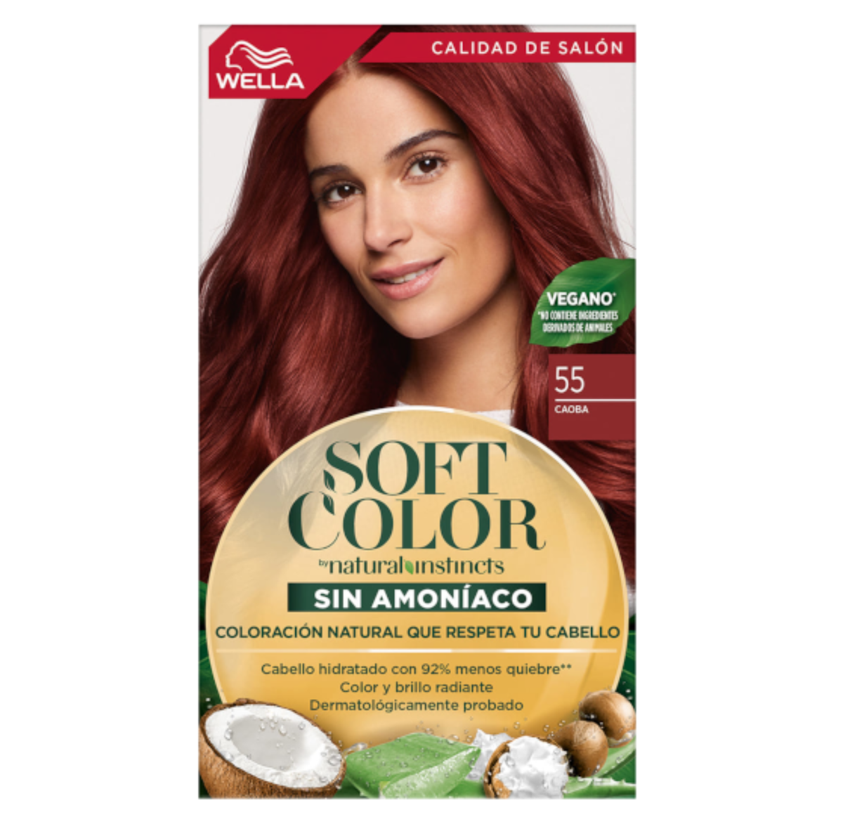 Tinte Wella Soft Color Sin Amoniaco  55 - Caoba