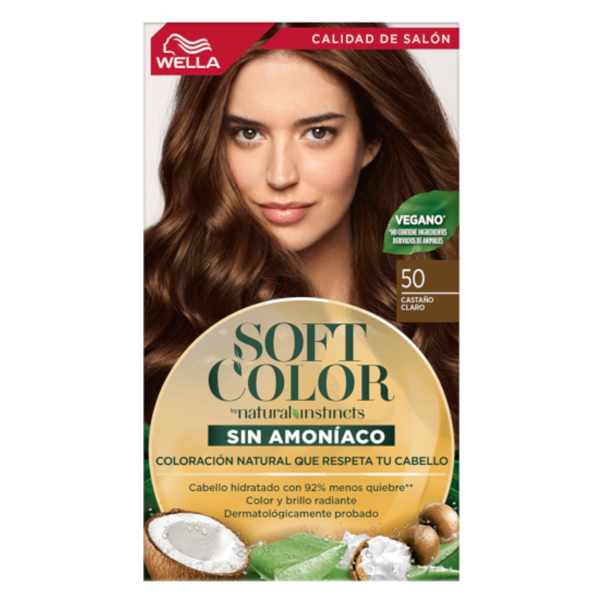 Tinte Wella Soft Color Sin Amoniaco 50 - Castaño Claro – Mechu2