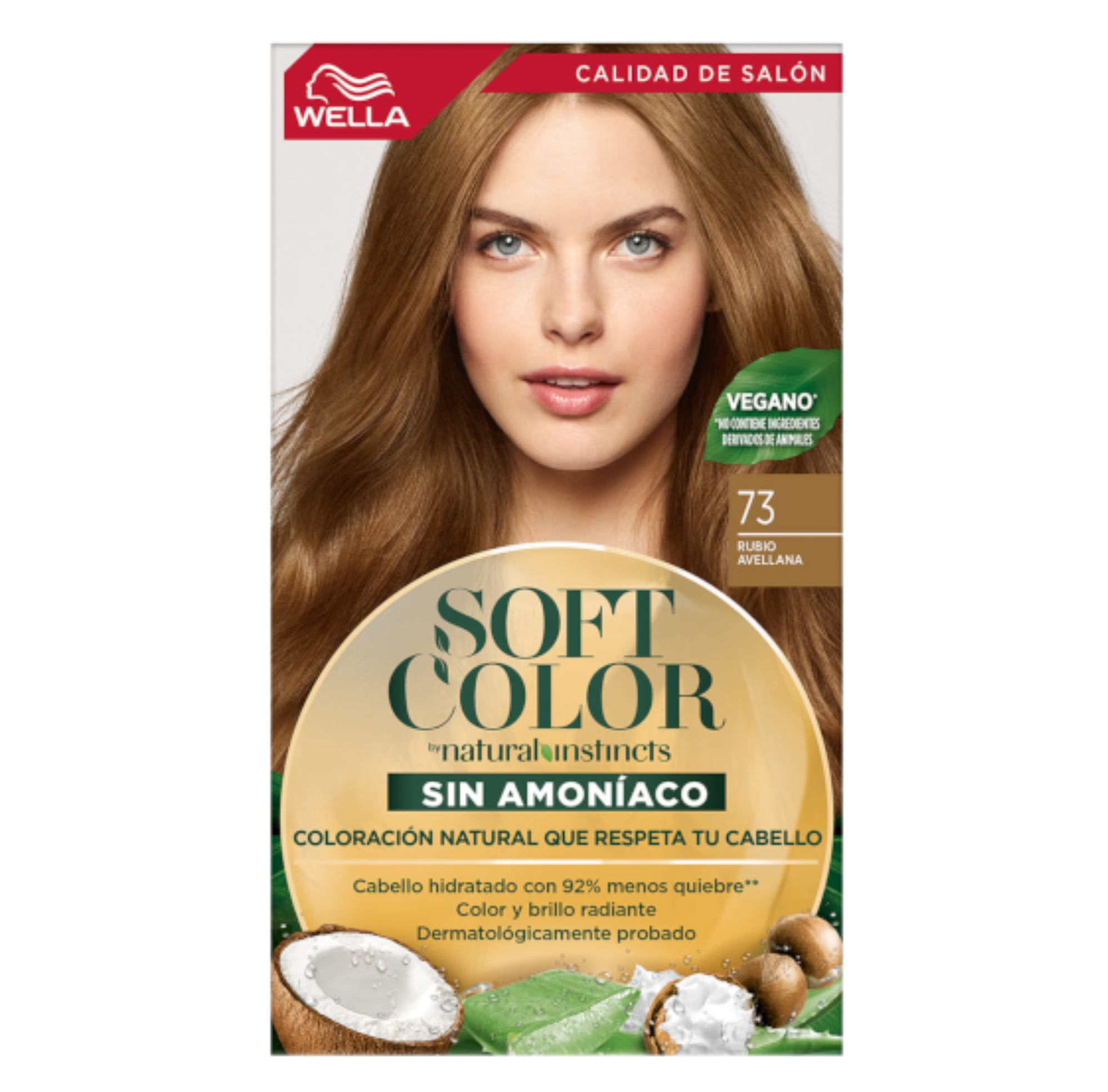 Tinte Wella Soft Color Sin Amoniaco 73 - Rubio Avellana – Mechu2