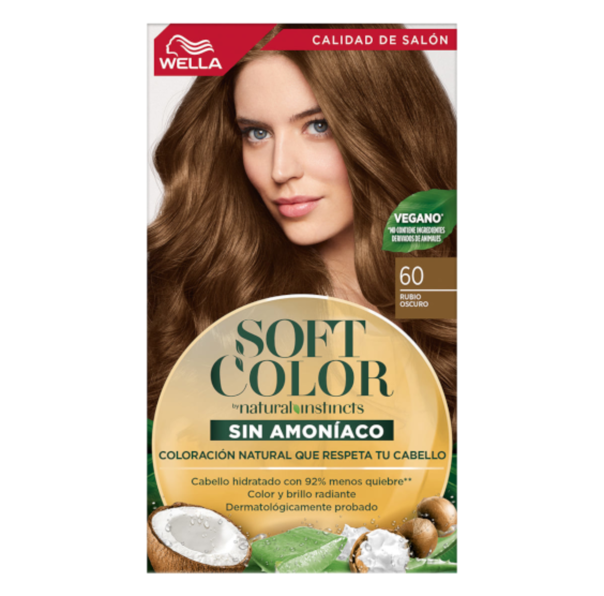 Tinte Wella Soft Color Sin Amoniaco  60 - Rubio Oscuro