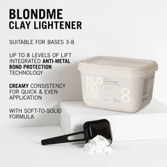 Decolorante Schwarzkopf Blondme 8 Tonos 350g