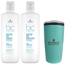 Kit Shampoo + Acondicionador Schwarzkopf Moisture Kick Glycerol  + Termo