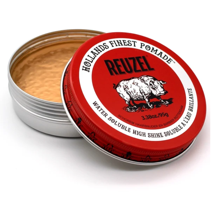 Cera Pomada Reuzel Roja Soluble En Agua Alto Brillo 95g