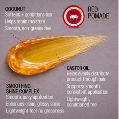 Cera Pomada Reuzel Roja Soluble En Agua Alto Brillo 95g
