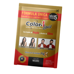 Tintura En Crema Color-1 Liquid En Tono Negro 30ml
