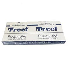 Cuchillas Barberia Treet Doble Filo Platinum Super X 100und