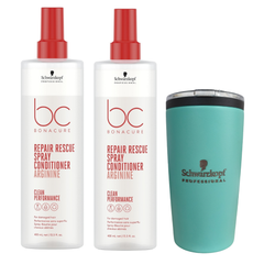 Duo Acondicionador En Spray Schwarzkopf Repair 400mL C/U + Obsequio Termo