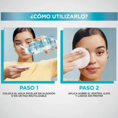 Agua Micelar Skin Active con Ácido Salicílico de Garnier de 400mL