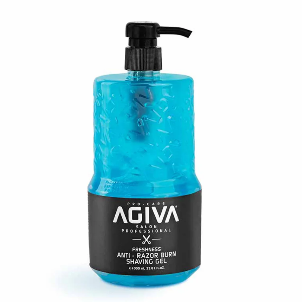 Gel De Afeitar Agiva Freshness Anti-razor Burn Azul 1000ml