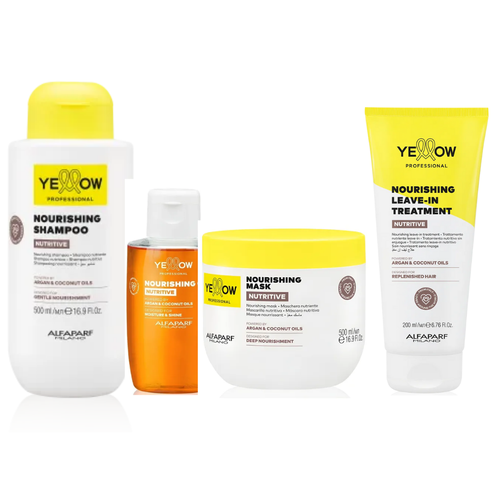 Kit Shampoo + Acondicionador Leave In + Mascarilla + Oil Yellow Nutritive