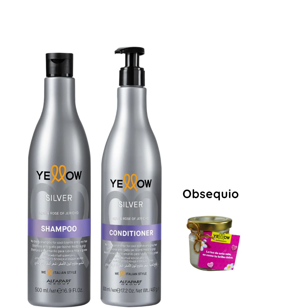 Kit Shampoo + Acondicionador Yellow Silver