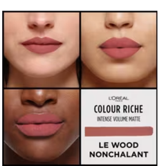 Labial L'Oréal Paris Color Riche Intense Volume Matte 133 Le Wood Nonchalant