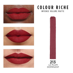 Labial L'Oréal Paris Color Riche Intense Volume Matte 213 Le Plum Dominant
