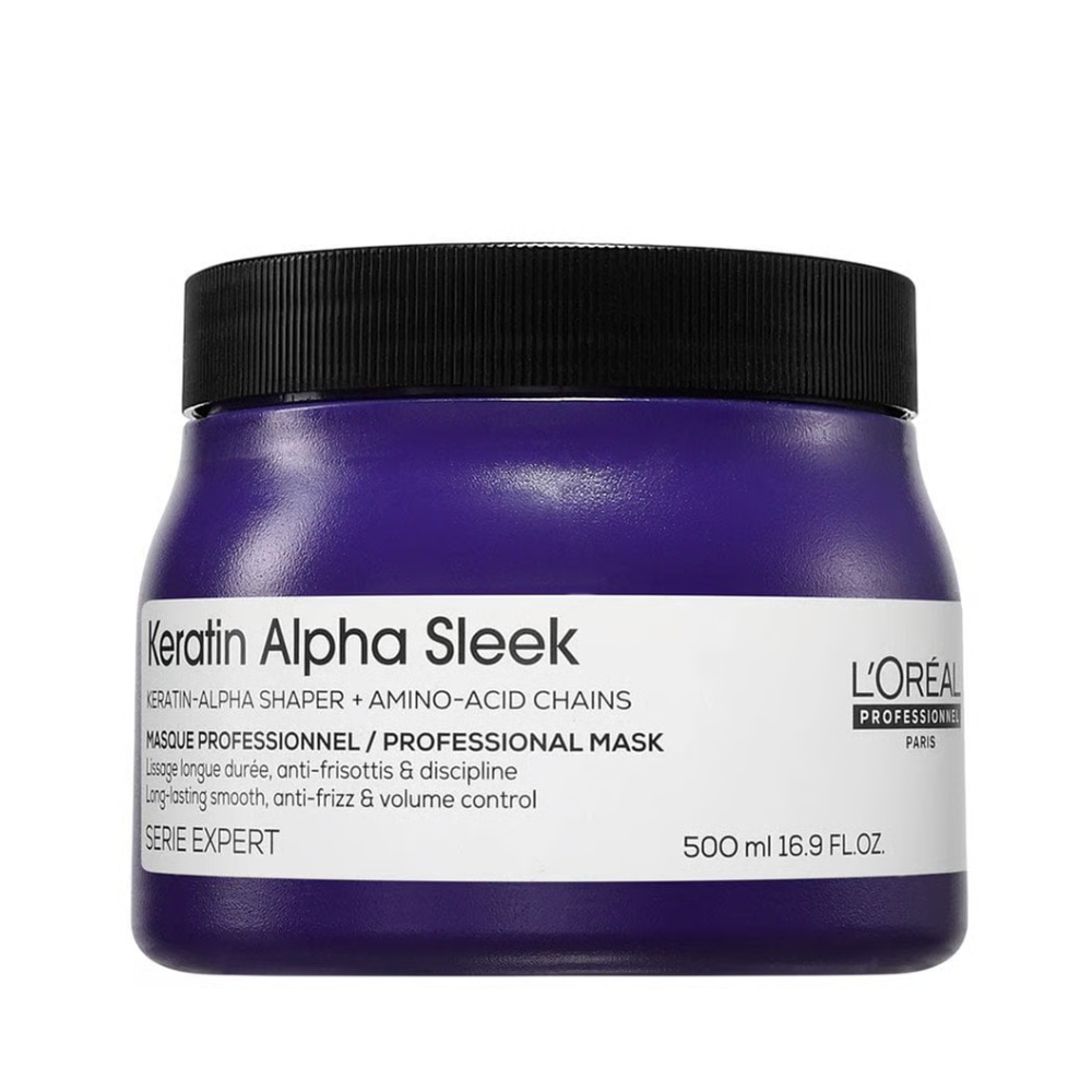 Mask Loreal Profesionel Keratin Alpha Sleek Anti-frizz 500ml