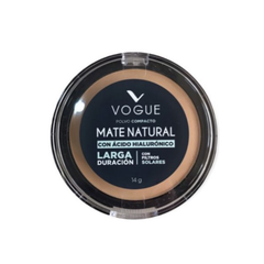 Polvo Compacto Vogue Mate Natural Tono Moreno 14gr