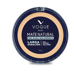 Polvo Compacto Vogue Mate Natural Tono Durazno 14gr