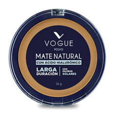 Polvo Compacto Vogue Mate Natural Tono Gitano 14gr