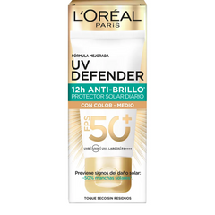 LOréal Paris UV Defender Protector Solar Color Medio 40g