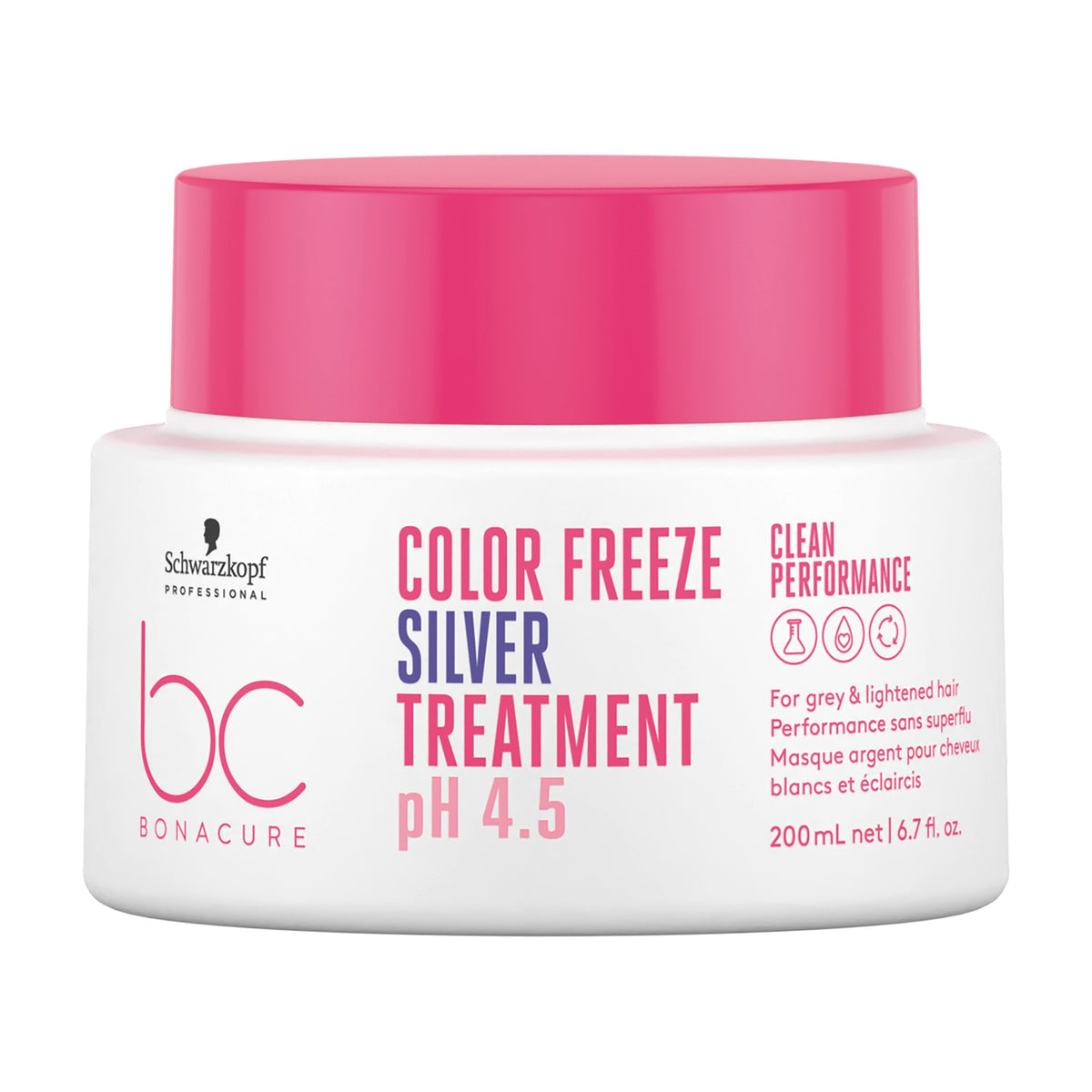 Tratamiento Schwarzkopf Silver Especial Canas Bonacure Color Freeze