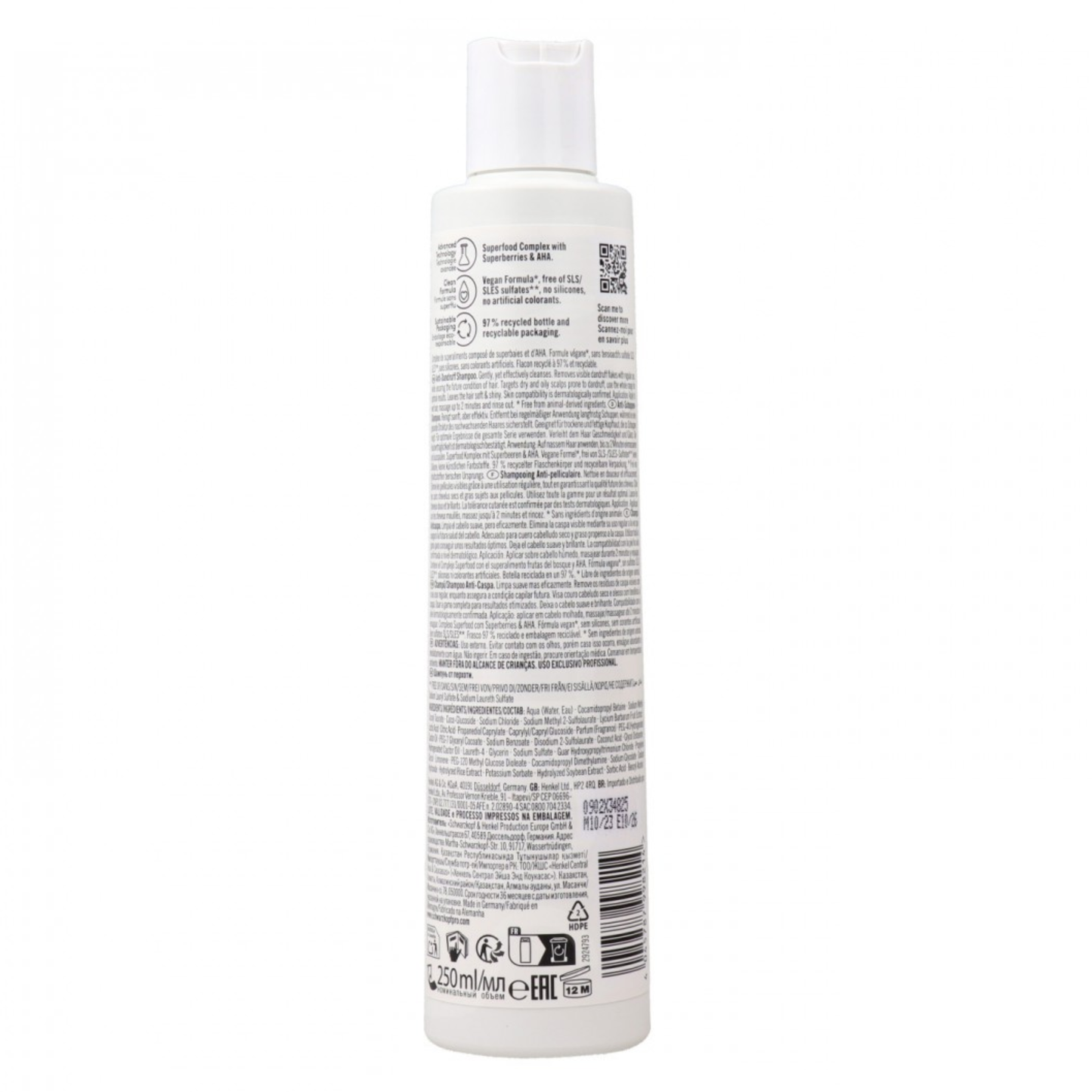 Shampoo Anti-dandruff Schwarzkopf 250ml