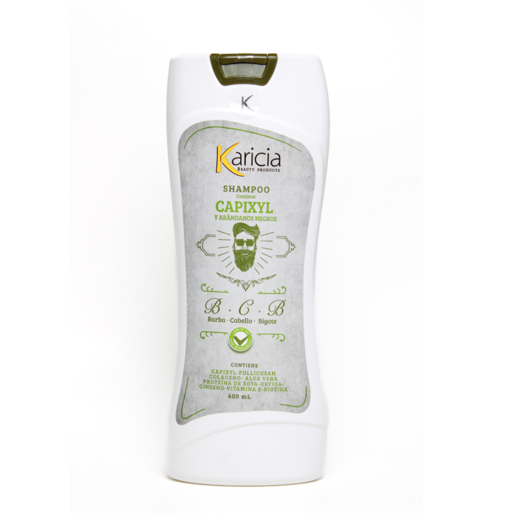 Shampoo Karicia Capixyl Y Arandanos Negros Hombre 400ml