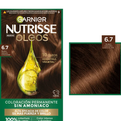 Garnier Nutrisse Óleos en el tono 6.7 Rubio Oscuro Chocolate