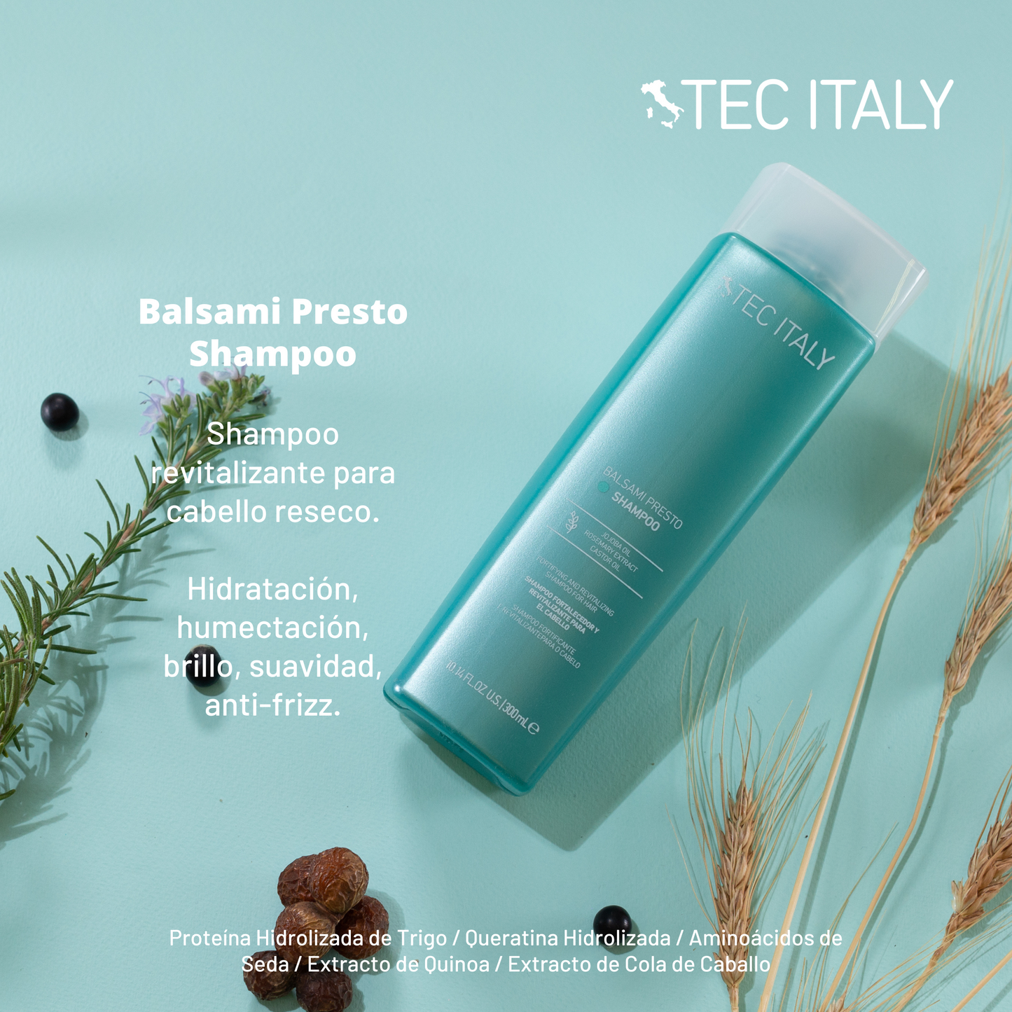 Kit Shampoo + Tratamiento Balsami Presto Tec Italy