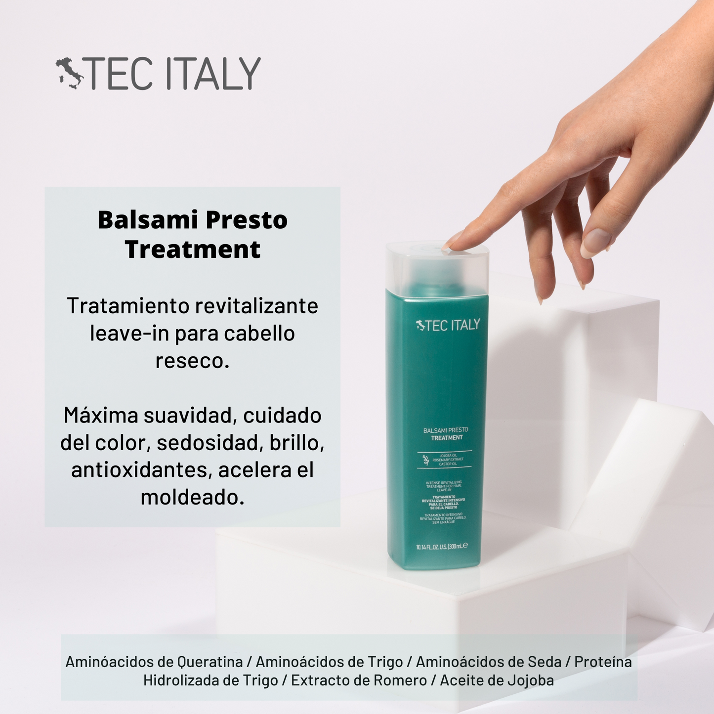 Kit Shampoo + Tratamiento Balsami Presto Tec Italy