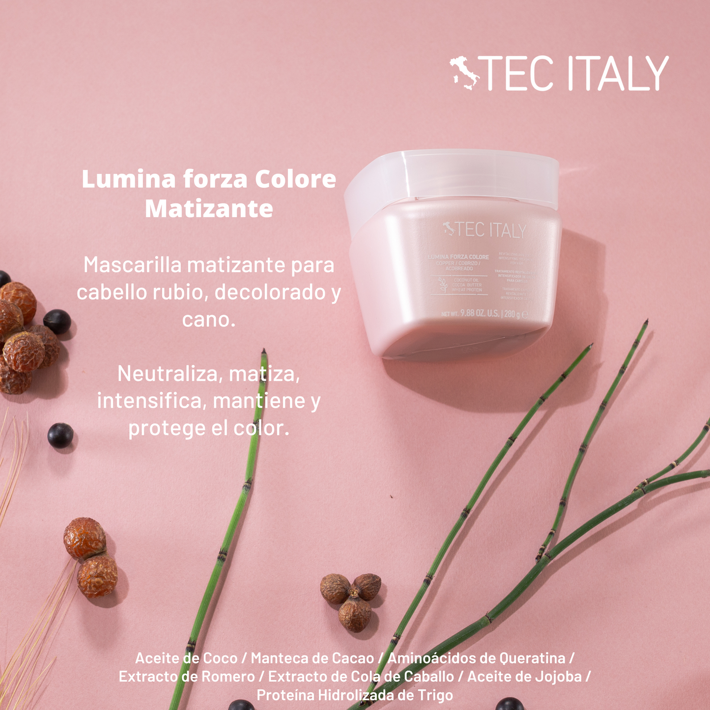 Kit Shampoo + Acondicionador + Mascarilla Lumina Tec Italy