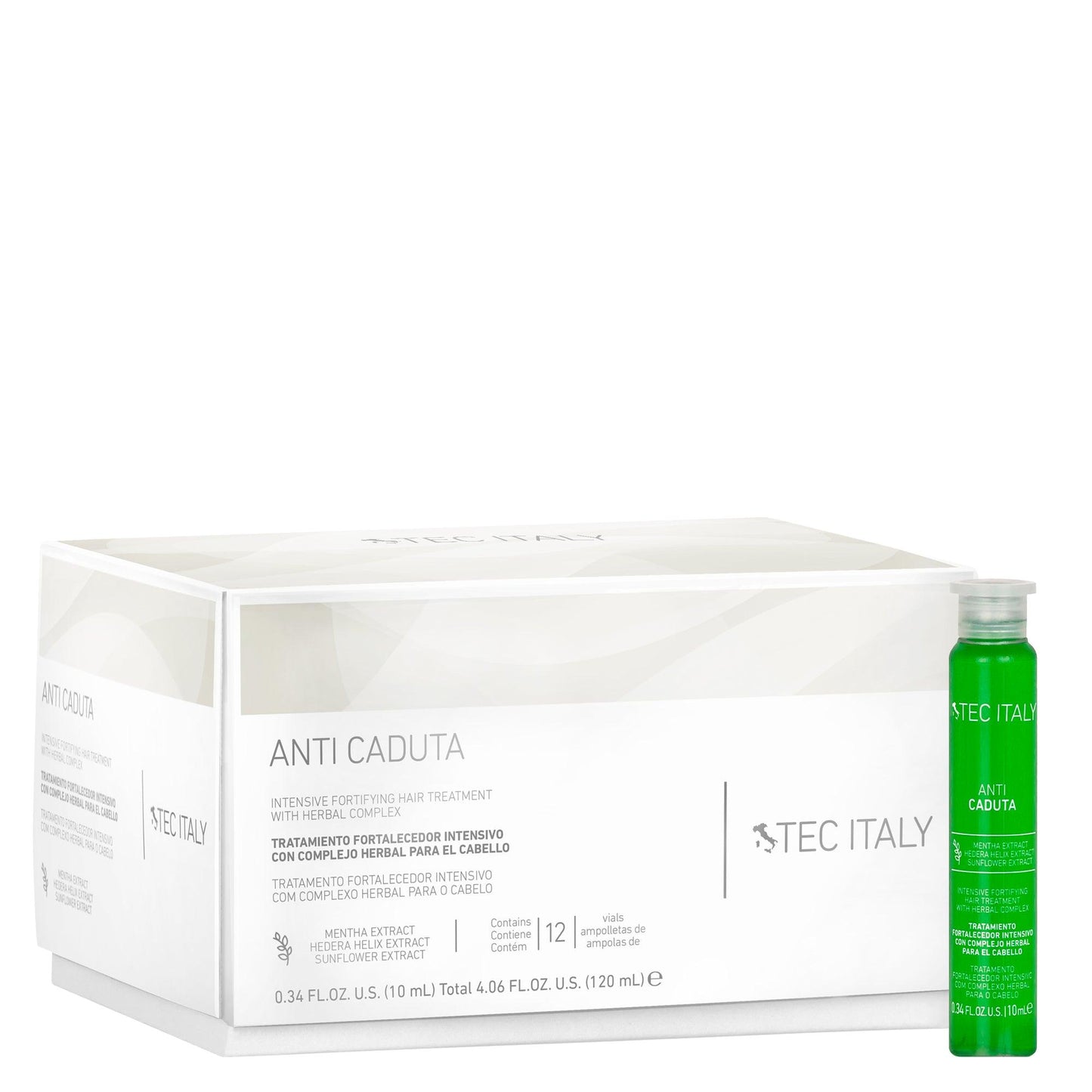 Kit Shampoo Tonico + Ampolletas Anti Caduta Tec Italy