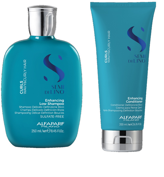 Kit Shampoo + Acondicionador Curl Alfaparf Rizos Semi Di Lino