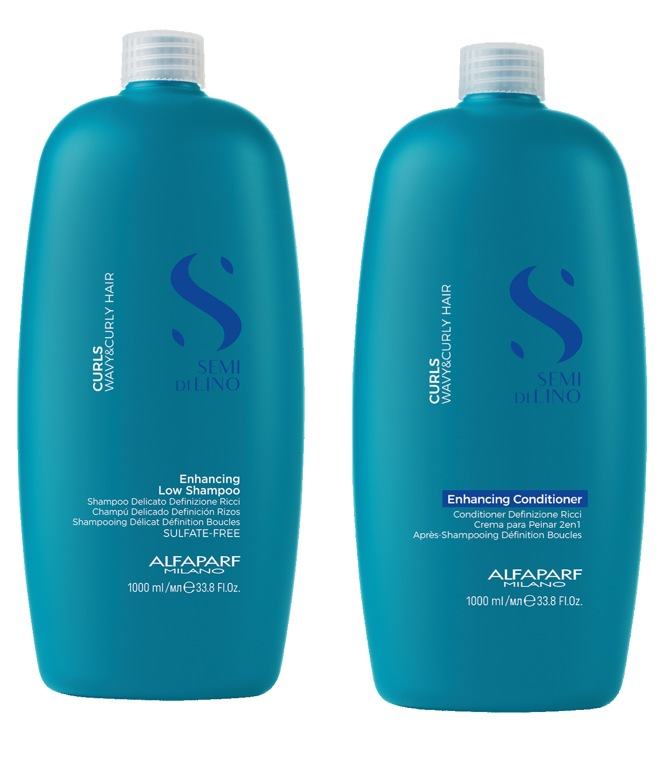 Kit Shampoo + Acondicionador Curl Alfaparf Rizos Semi Di Lino