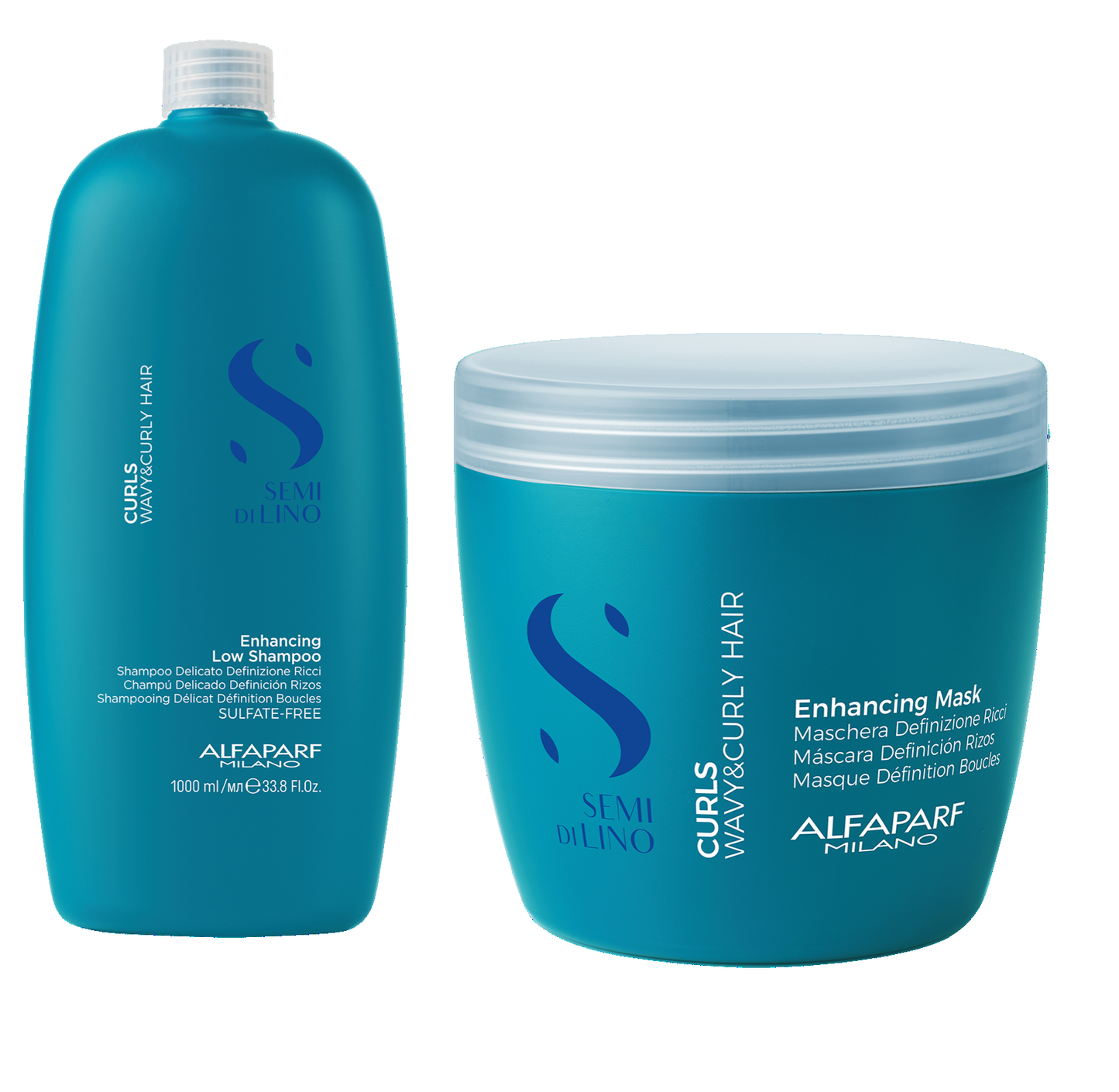 Kit Shampoo + Mascarilla Curl Alfaparf Rizos Semi Di Lino