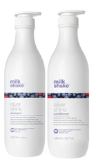 Shampoo + Acondicionador Milk Shake Silver Shine