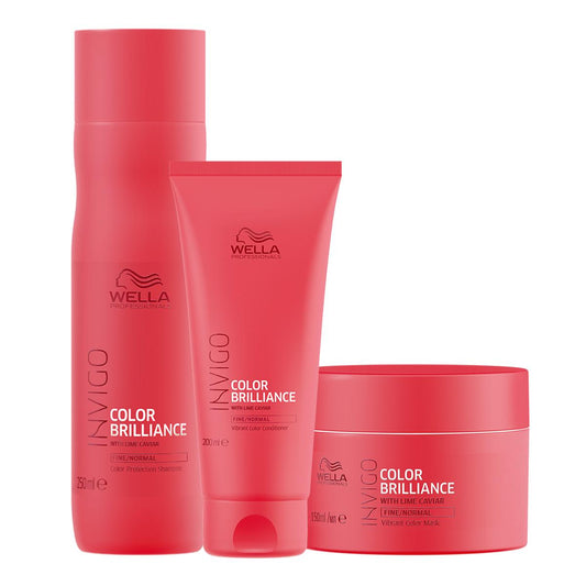 Kit Shampoo +Acondicionador + Mascarilla Wella Color Brilliance